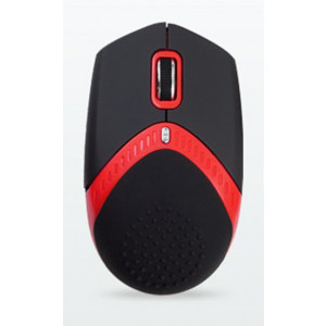 AMEI AM-M101R/Ergonomická/Optická/1 600 DPI/Drátová USB/Černá-červená