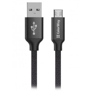 Colorway Datový Kabel Usb / Micro Usb/ 2m/ 2.4A/ Černý