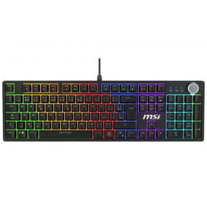 MSI herní klávesnice FORGE GK320 Red/ drátová/ mechanická/ RGB podsvícení/ USB/ CZ+SK layout