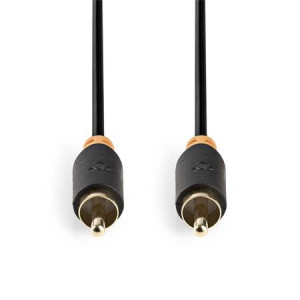 Nedis CABW24170AT20 - Digitální Audio kabel | RCA Zástrčka - RCA Zástrčka | 2 m | Antracit