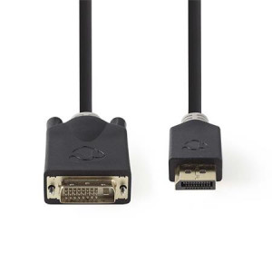 Nedis CCBW34800AT20 - Kabel HDMI – DVI | Konektor HDMI™ - DVI-D 24+1-Pin Zástrčka | 2 m | Antracit