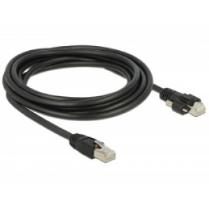 Delock Kabel RJ45 samec > RJ45 samec se šroubky Cat.6 SSTP 3 m