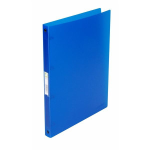 4krouž.pořadač Q-Connect - A4, 2,5 cm,transp.modré