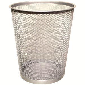 Odpadkový koš Q-Connect, drátěný, 18 l, stříbrný