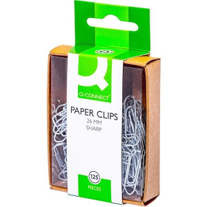 Kancelářské sponky Q-Connect 26,0 mm, pozinkované