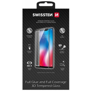 SWISSTEN OCHRANNÉ SKLO ULTRA DURABLE 3D APPLE IPHONE 7/8 ČERNÉ