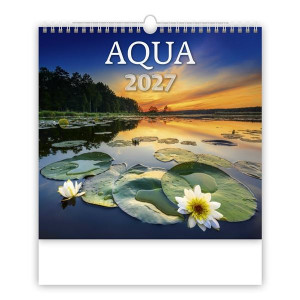 Nástěnný kalendář 2027 Aqua