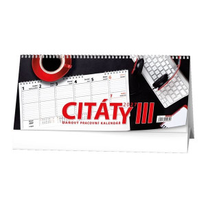 Stolní kalendář 2027 Citáty III