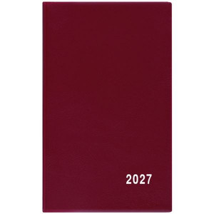 Týdenní diář 2027 PVC - bordó