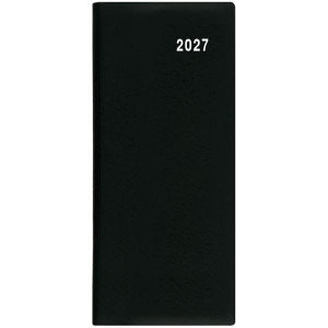 Měsíční diář 2027 PVC - černý