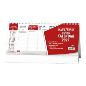 Stolní kalendář 2027 Manažerský daňový