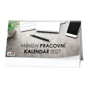 Stolní kalendář 2027 Měsíční pracovní