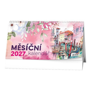 Stolní kalendář 2027 Měsíční