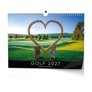 Nástěnný kalendář 2027 Golf - české resorty