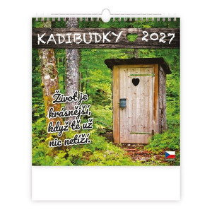 Nástěnný kalendář 2027 Kadibudky