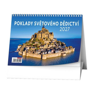 Stolní kalendář 2027 Poklady světového dědictví