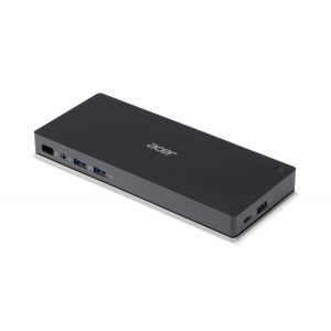 ACER TYPE-C DOCKING II BLACK WITH EU POWER CORD ADK810 2xUSB-C/3xUSB 3.0/1xDP 1.2(4K@60Hz)/1x HDMI 2.0 (4K@60Hz)/1xHDMI 2.0 (4K@30
