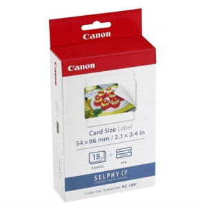 Etikety Canon KC-18IF, 54x86 mm, 18 ks + inkoust