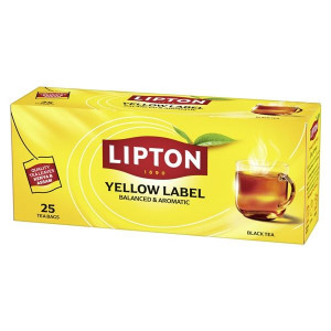 Černý čaj Lipton Yellow Label, 25x 2 g