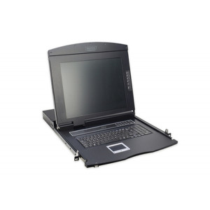 Digitus modularizovaná 43,2 cm (17 ") TFT konzole bez klávesnice, bez KVM modulu RAL 9005 černá barva