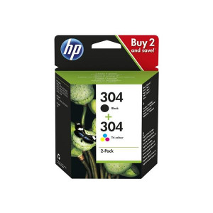 HP Ink Cartridge 304/Black/Tricolor/120/100 stran/2-Pack