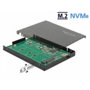 Delock Externí skříň M.2 NVMe PCIe SSD s  USB 3.1 Gen 2 USB Type-C™