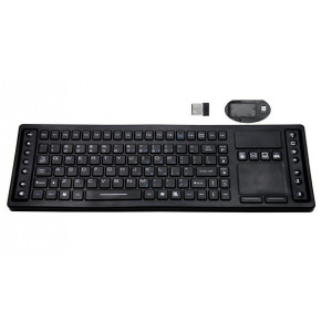 SK310-WL Průmyslová silikonová bezdrátová klávesnice s touchpadem, CZ, USB, IP68