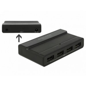 Delock Externí USB 3.1 Hub se 4 porty na 10 Gbps