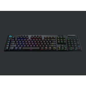 Logitech klávesnice Gaming G915 LightSpeed Tactile, bezdrátová, černá, hmatové spínače, US