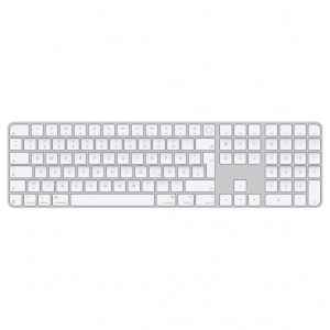 Apple Magic Keyboard Numeric Touch ID/Bezdrátová Bluetooth/GER layout/Bílá