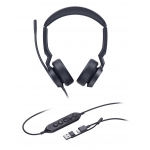 Yealink UH44 Dual Teams USB-C/A, drátová náhlavní