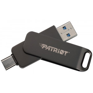 PATRIOT RAGE R550 32GB / USB Typ-A + USB Typ-C / USB 3.2 Gen 1 / šedá