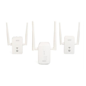 DIGITUS Sada bezdrátového dvoukanálového Mesh systému s rychlostí 1200 Mb/s, 3 ks 2,4 / 5,8 GHz, WPS, 1x Lan, 1x Wlan