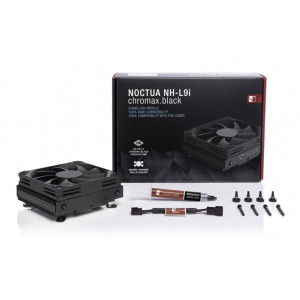 Noctua NH-L9i chromax.black, Intel LGA1150, LGA1151, LGA1155, LGA1156, AMD AM4 with NM-AM4-L9aL9i