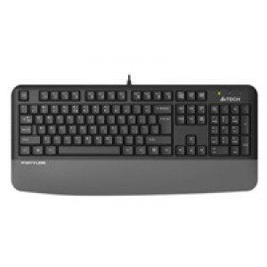 A4tech FK20, multimediální kancelářská klávesnice, CZ/US, USB, šedá