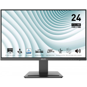 MSI PRO MP243X/ 24"/ 1920x1080/ IPS/ 4ms/ 100Hz/ 300cd/m2/ 1000:1/ HDMI/ DP/ VESA/ černý