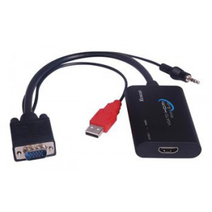 PremiumCord VGA+audio elektronický konvertor na rozhraní HDMI