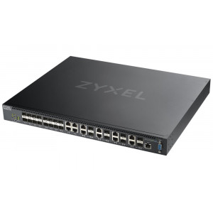 ZyXEL XS3800-28, 28-port 10GbE L2+ Managed Switch Nebula Flex Pro (dual AC,1 year NCC Pro pack license bundled)