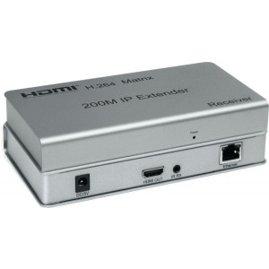PremiumCord HDMI matrix extender na 200m, over IP, pro počítačovou síť