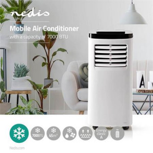 Nedis ACMB1WT7 - Mobilní Klimatizace | 7 000 BTU | Energetická třída A | Dálkový ovladač | Funkce Časovače