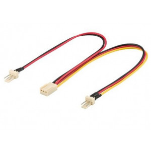 PremiumCord Rozdvojka pro napájení ventilátorů 3pin TX 22cm