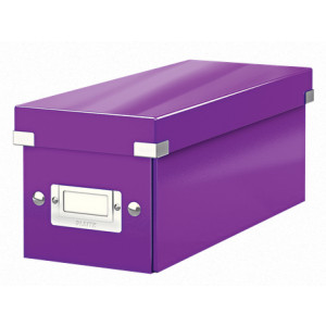 LEITZ Krabice na CD  Click&Store, purpurová