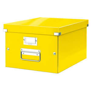 LEITZ Univerzální krabice  Click&Store, velikost M (A4), žlutá