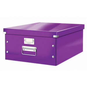 LEITZ Univerzální krabice  Click&Store, velikost L (A3), purpurová
