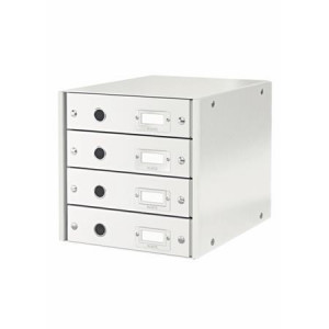 LEITZ Zásuvkový box  Click&Store, 4 zásuvky, bílá