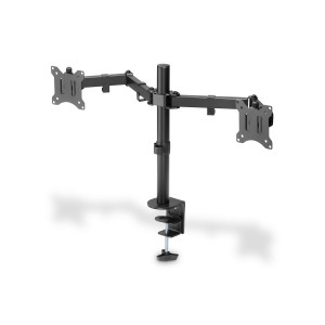 Digitus držák na dva monitory 15-32 ", 2x 8 kg (max.), Černé  VESA: 75 x 75, 100 x 100