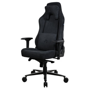 AROZZI herní židle VERNAZZA Supersoft Pure Black/ látkový povrch/ černá