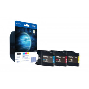 BROTHER inkoustová náplň LC-1280XLRBWBP/ multipack/ Tři barvy