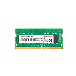 Transcend paměť 8GB (JetRam) SODIMM DDR4 3200 1Rx16 1Gx16 CL22