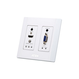 Aten HDMI & VGA HDBaseT Transmitter with US Wall Plate / PoH (4K@100m) (HDBaseT Class A)
